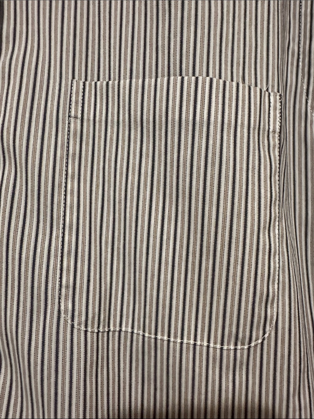 Van Heusen White and Black Pinstripe Dress Shirt - Picture 3 of 5